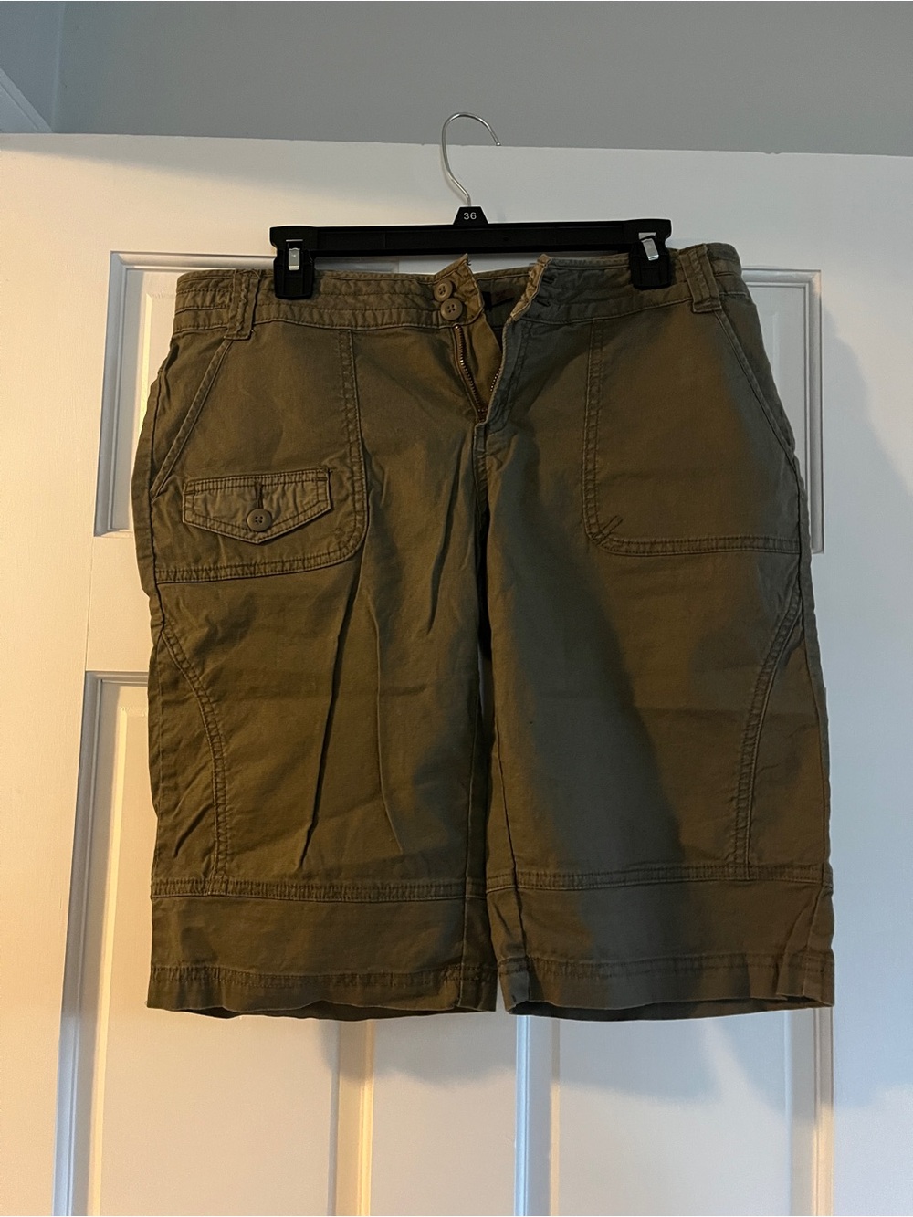 Parma Womebs Olive Green Bermuda  Shorts